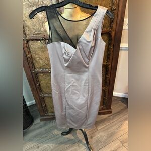 Coast Elegant Dress with Mesh Detail 8